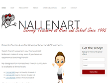 Tablet Screenshot of nallenart.com